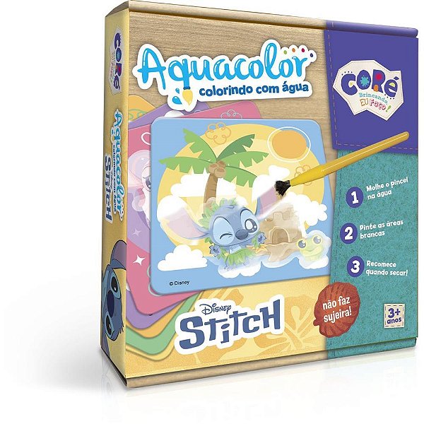 Livro aquabook aquacolor stitch pocket - toyster (unidade)