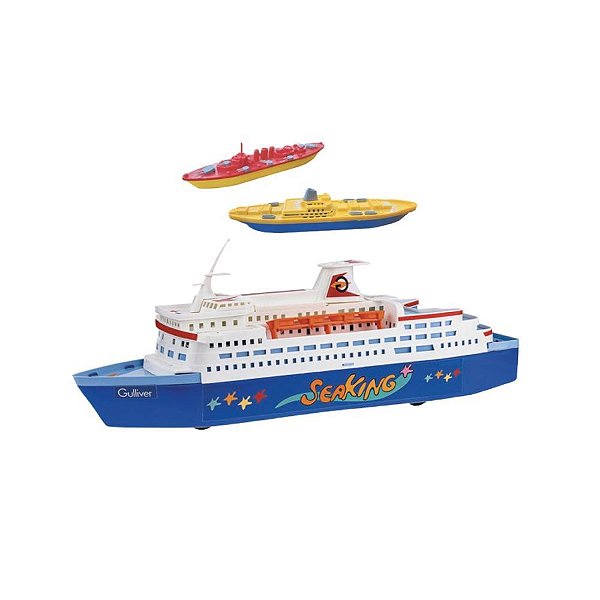 Barco/navio transatlantico+2frota maquinas - gulliver (unidade)