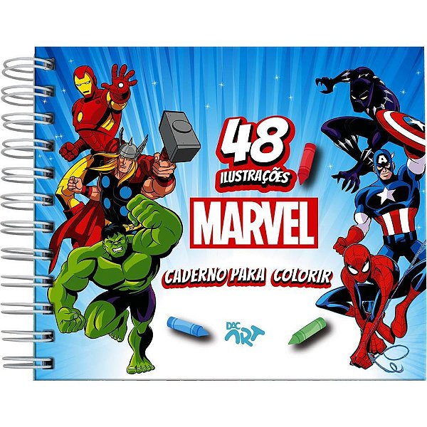Livro de colorir avengers 48f. c/adesivos - dac (unidade)