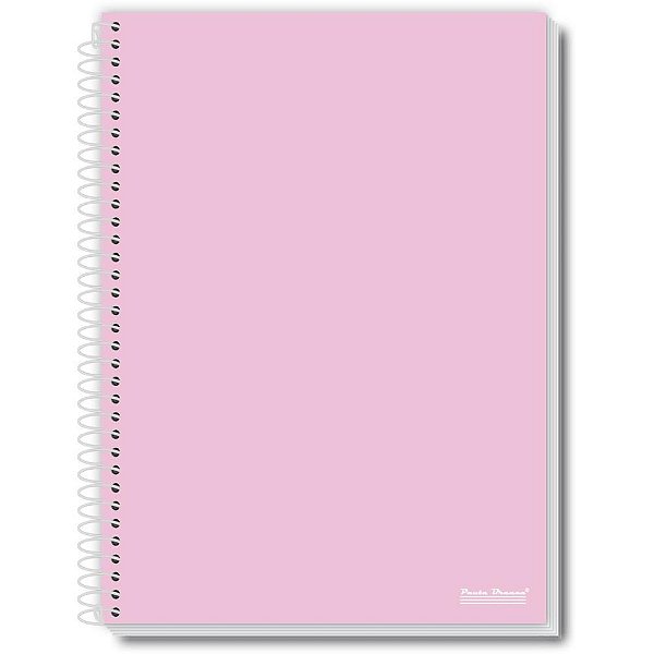 Caderno espiral 1/4 capa dura office colors 80fls. - pauta branca (pct.c/05)