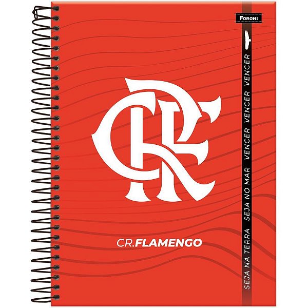 Caderno 01x1 cp.dura colegial flamengo 80fls - foroni (pct.c/04)