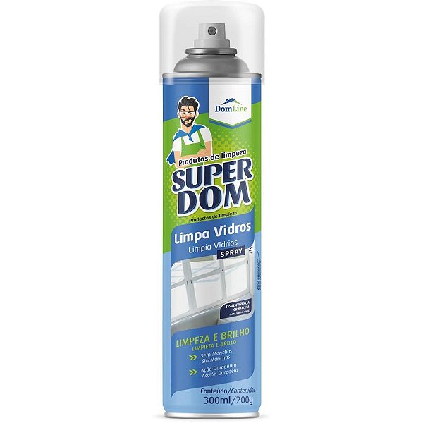 Produto para limpeza superdom limpa vidros 300ml - baston (unidade)