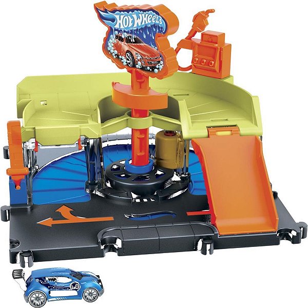 Hot wheels pista city downtown lava-rápido - mattel (unidade)