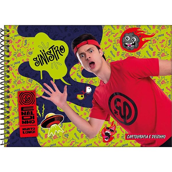 Caderno desenho univ capa dura enaldinho 80fls. - jandaia (pct.c/04)