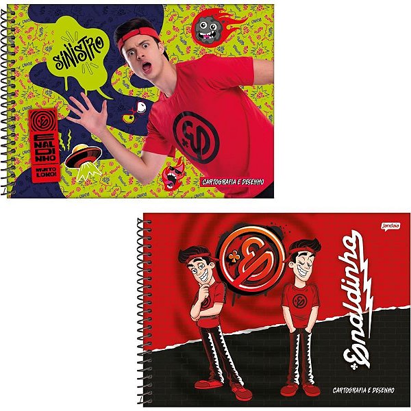 Caderno desenho univ capa dura enaldinho 80fls. - jandaia (pct.c/04)