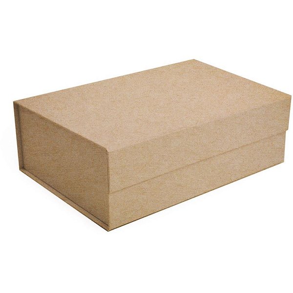 Caixa para presente com tampa rigida dobr.kraft 29x21x9cm - cromus (unidade)