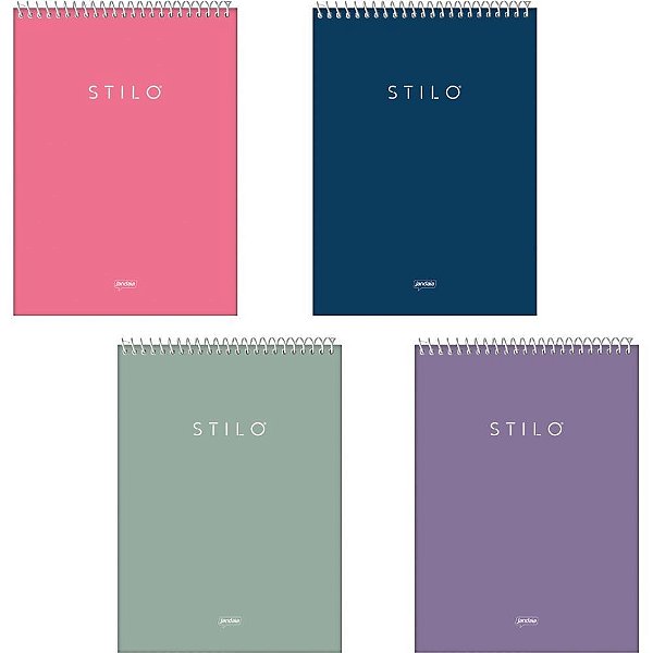 Caderno 01x1 capa dura stilo trend topo canhoto 80fls - jandaia (pct.c/04)