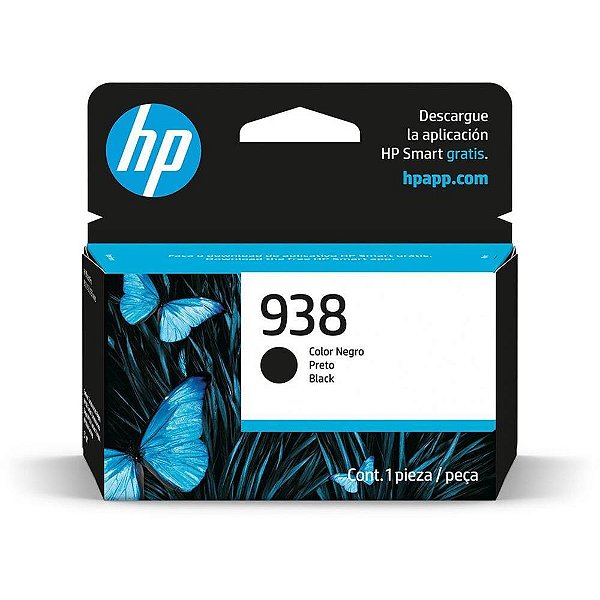 Cartucho original hp 938 preto officejet pro - hp (unidade)