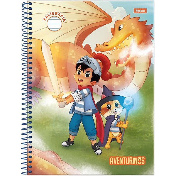 Caderno caligrafia aventurinos 80fls - foroni (pct.c/04)