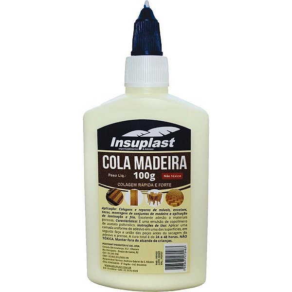 Cola para madeira amarela 100g. - iris (pct.c/06)