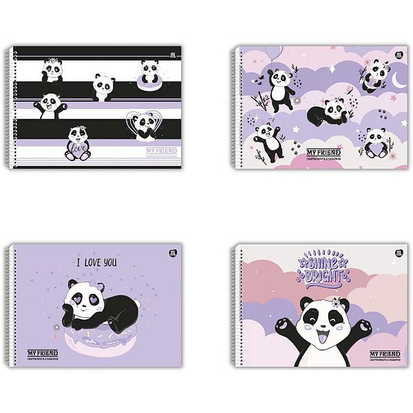 Caderno desenho univ capa dura my friend 60fls. - animativa (pct.c/05)