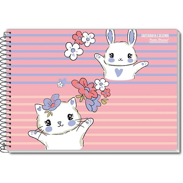 Caderno desenho universitario uau 96fls. - pauta branca (pct.c/04)