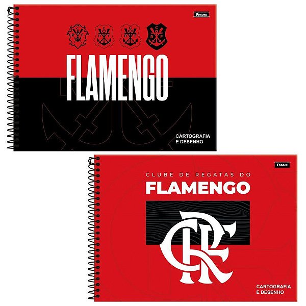 Caderno desenho univ capa dura flamengo 80fls. - foroni (pct.c/05)