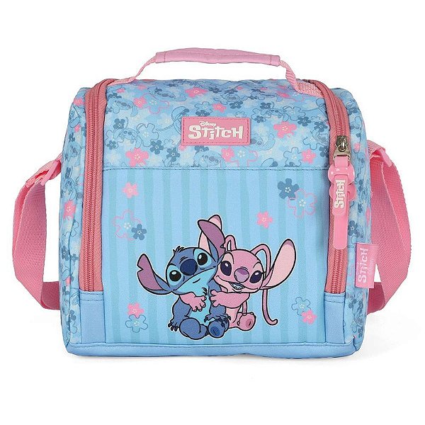 Lancheira termica stitch mao/ombro rosa - luxcel (unidade)