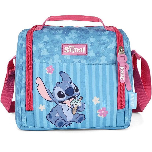Lancheira termica stitch mao/ombro pink - luxcel (unidade)