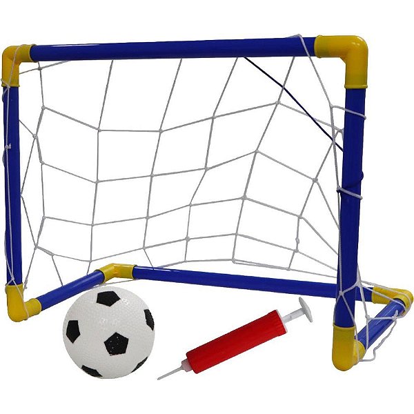 Chute a gol kit goleiro 1trave/bola/bomba - homeplay (unidade)