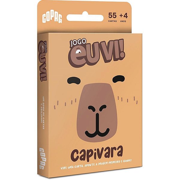 Jogo de cartas eu vi! capivaras - copag (unidade)