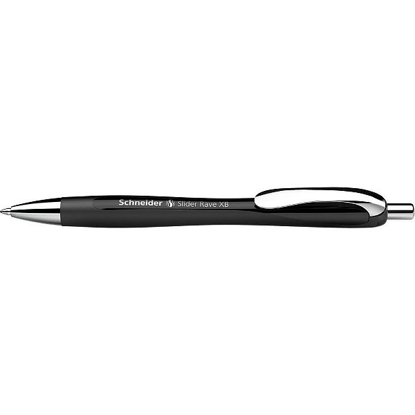 Caneta esferografica slider rave xb schneider preta - compactor (cx.c/05)