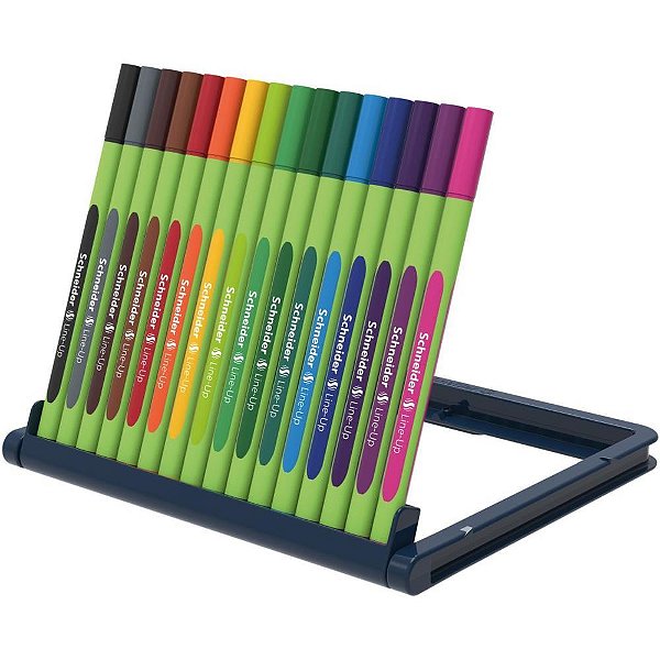 Caneta esferografica line-up 0.4mm schnieder 16cor - compactor (estojo)