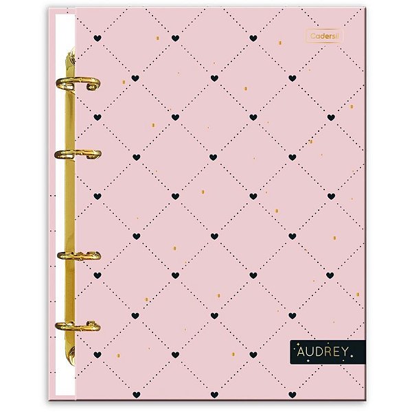 Caderno argolado audrey c/6 divisorias (s) - cadersil (unidade)