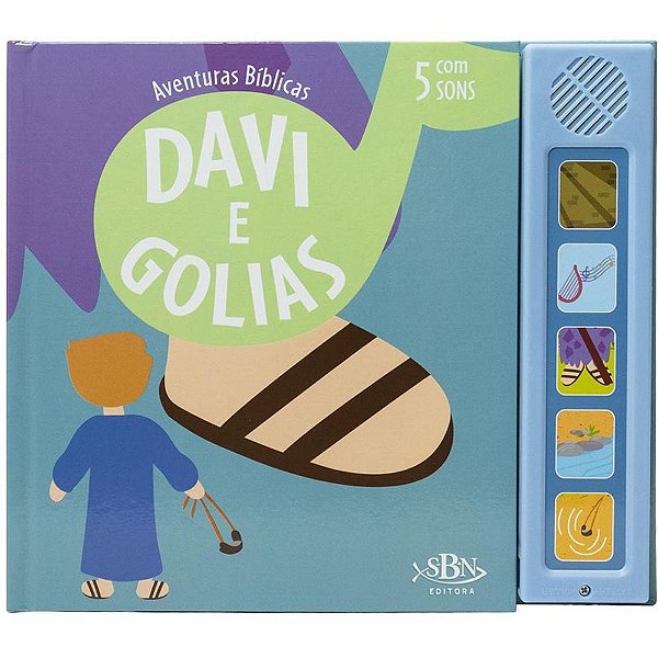 Livro sonoro davi e golias 22x19,5cm 6pg - todolivro (unidade)