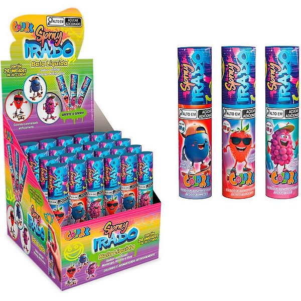 Doce spray irado bala liquida (s) - colore (dp.c/24)