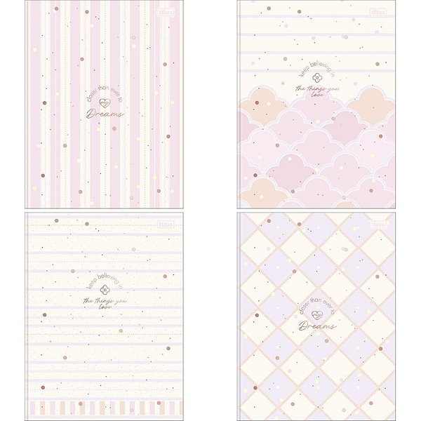Caderno brochurao capa dura soho 80fls - tilibra (pct.c/05)