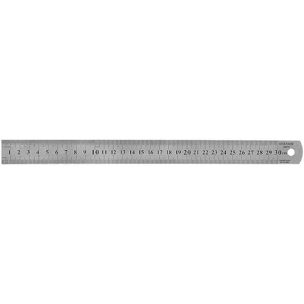 Regua de aco inox 30cm. - keramik (unidade)