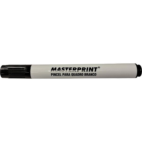 Pincel quadro branco mp 617 preto slim - masterprint (cx.c/12)