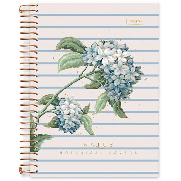 Caderno 10x1 cp.dura colegial natus 160fls. - cadersil (pct.c/04)