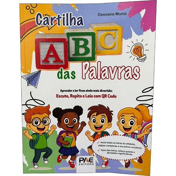 Livro cartilha abc das palavras 21x27 198p - pae editora (unidade)