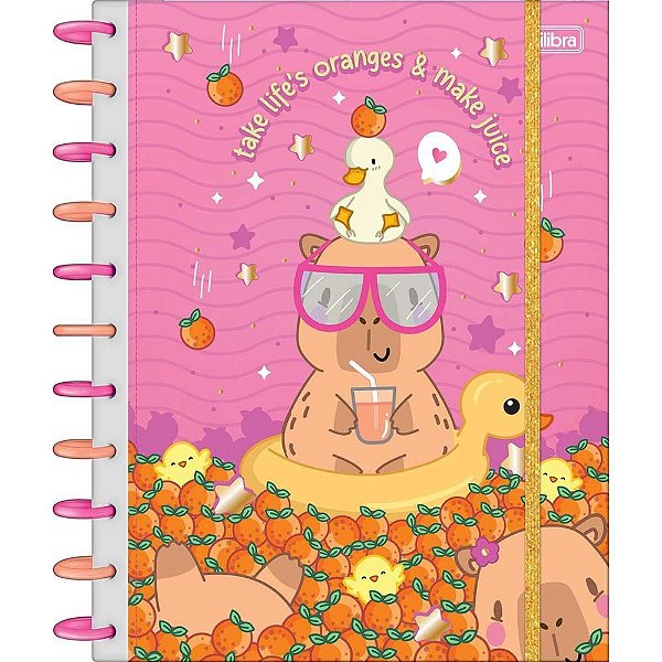 Caderno 10x1 capa dura capyclub 160fls 90g tilidisco - tilibra (unidade)