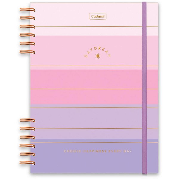 Caderno 01x1 cp.dura colegial daydream c/elas e wire-o 80f(s - cadersil (unidade)