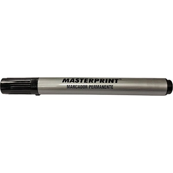 Pincel marcador permanente mp 615 preto slim - masterprint (cx.c/12)