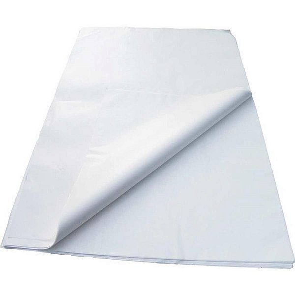 Papel de seda branco 50x70cm. 20g. - com.n.sra libano (pct.c/330)