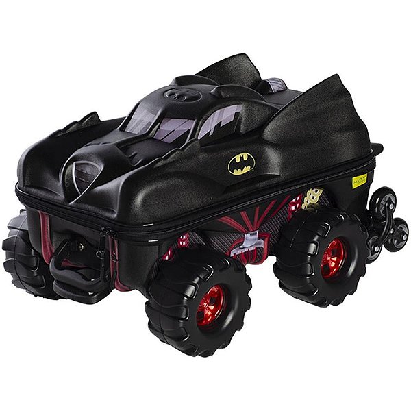 Mochila infantil com rodinha batman monster trucks - maxtoy (unidade)