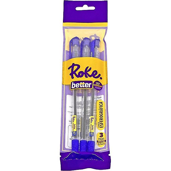 Caneta esferografica roke better 0.7mm azul - paper mate (ct.c/03)
