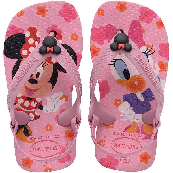 Chinelo havaianas infantil baby disney classics 21 rosa - havaianas (par)