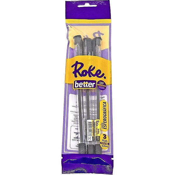 Caneta esferografica roke better preta 0.7mm - paper mate (ct.c/03)