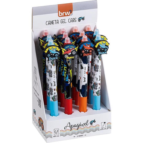 Caneta gel divert gel cars apag 0.7mm (s) - brw (dp.c/12)