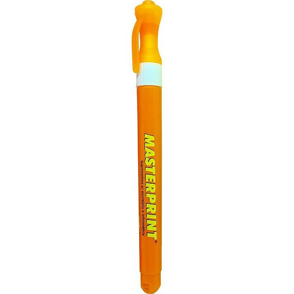 Caneta marca texto mp 614 neon slim laranja - masterprint (cx.c/12)