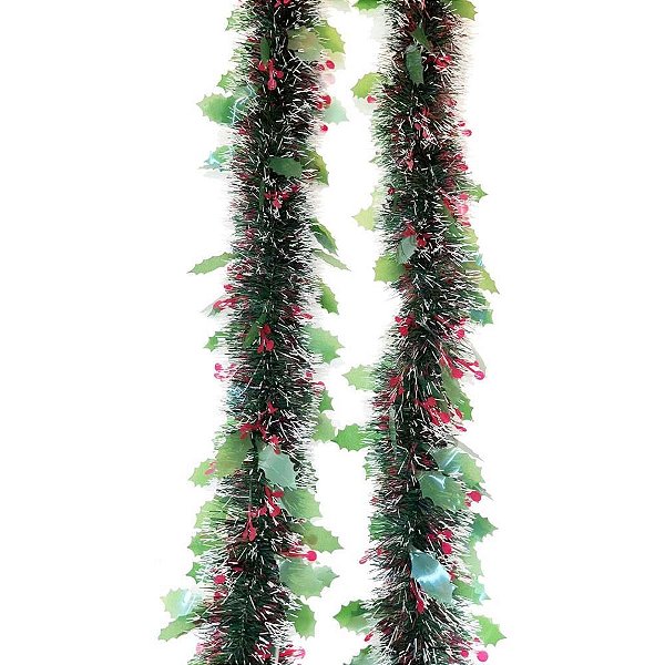 Artigo para decoracao natal festao fantasia 12x180cm vd/vm - v.m.p. (unidade)