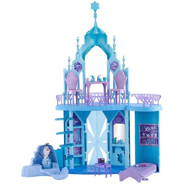 Boneca disney frozen castelo de gelo - mattel (unidade)