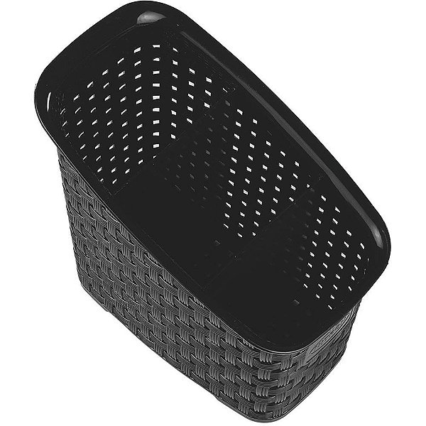 Organizador rattan multiuso pt 16x11x17,8 - nitron (unidade)