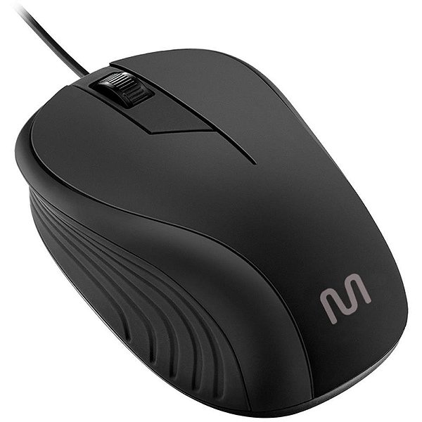 Mouse optico usb 1200dpi 3botoes preto - multi (unidade)