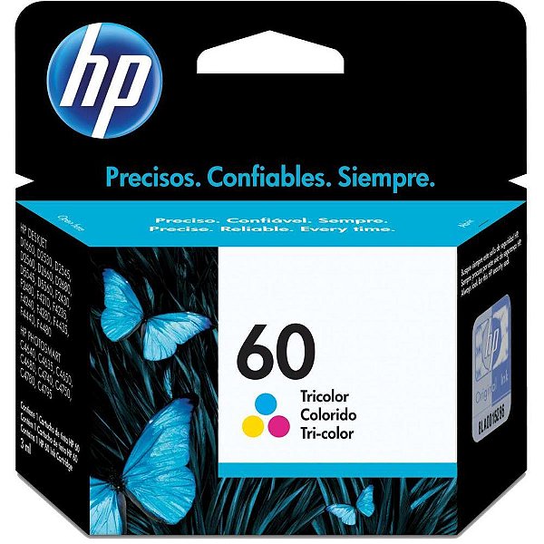 Cartucho original hp 60 colorido inkjet - hp (unidade)