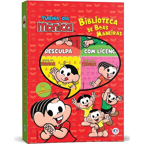 Livro brinquedo ilustrado box t. da monica c/6 mini livr - magic kids (unidade)
