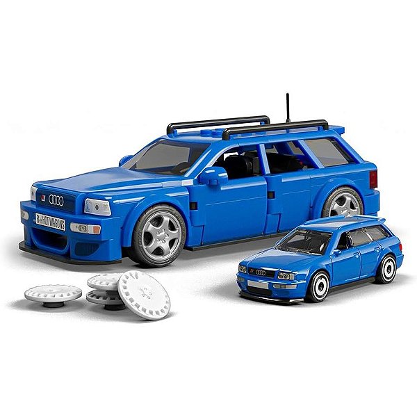 Hot wheels brick shop speed 94 audi avant 1:32 253pc - mattel (unidade)