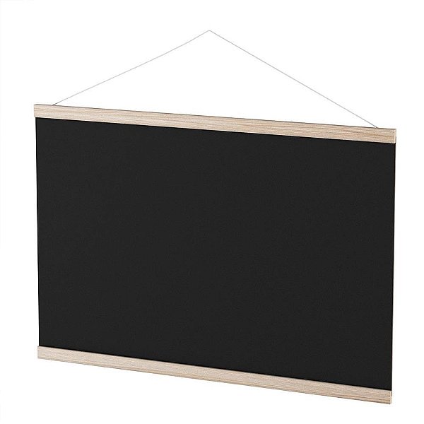 Quadro aviso moldura madeira mural negro 57x37cm - souza (pct.c/05)