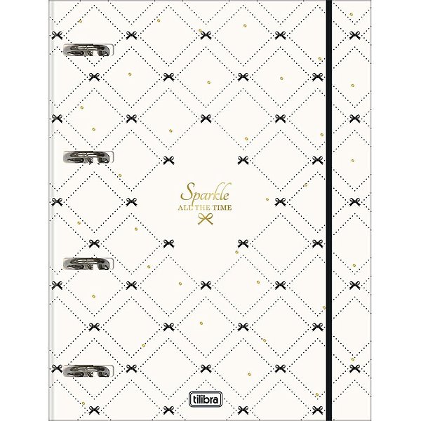 Fichario cartonado west village 48fls c/elastico - tilibra (unidade)